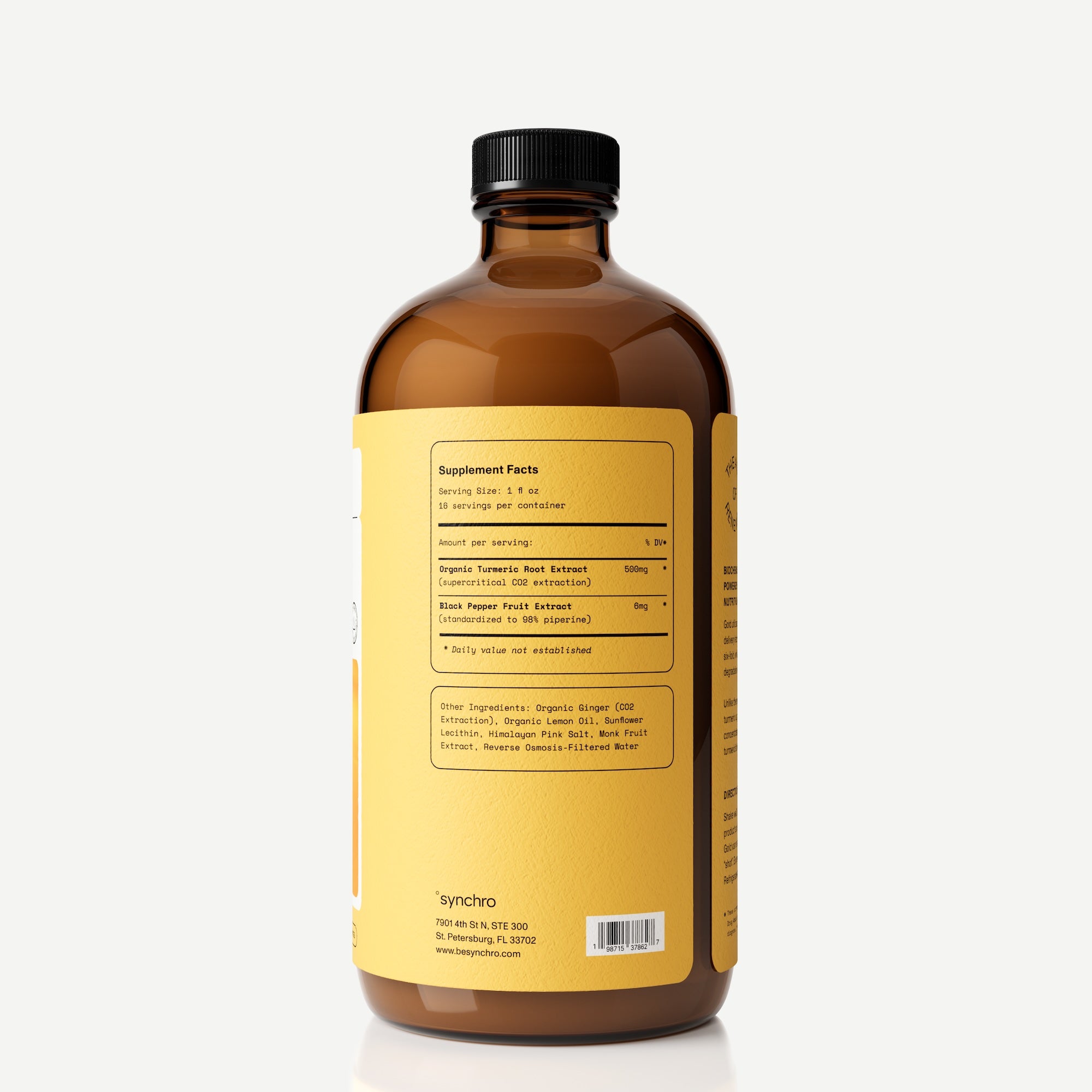 Gold | Medical Grade Liposomal Turmeric Elixir | Lemon Ginger