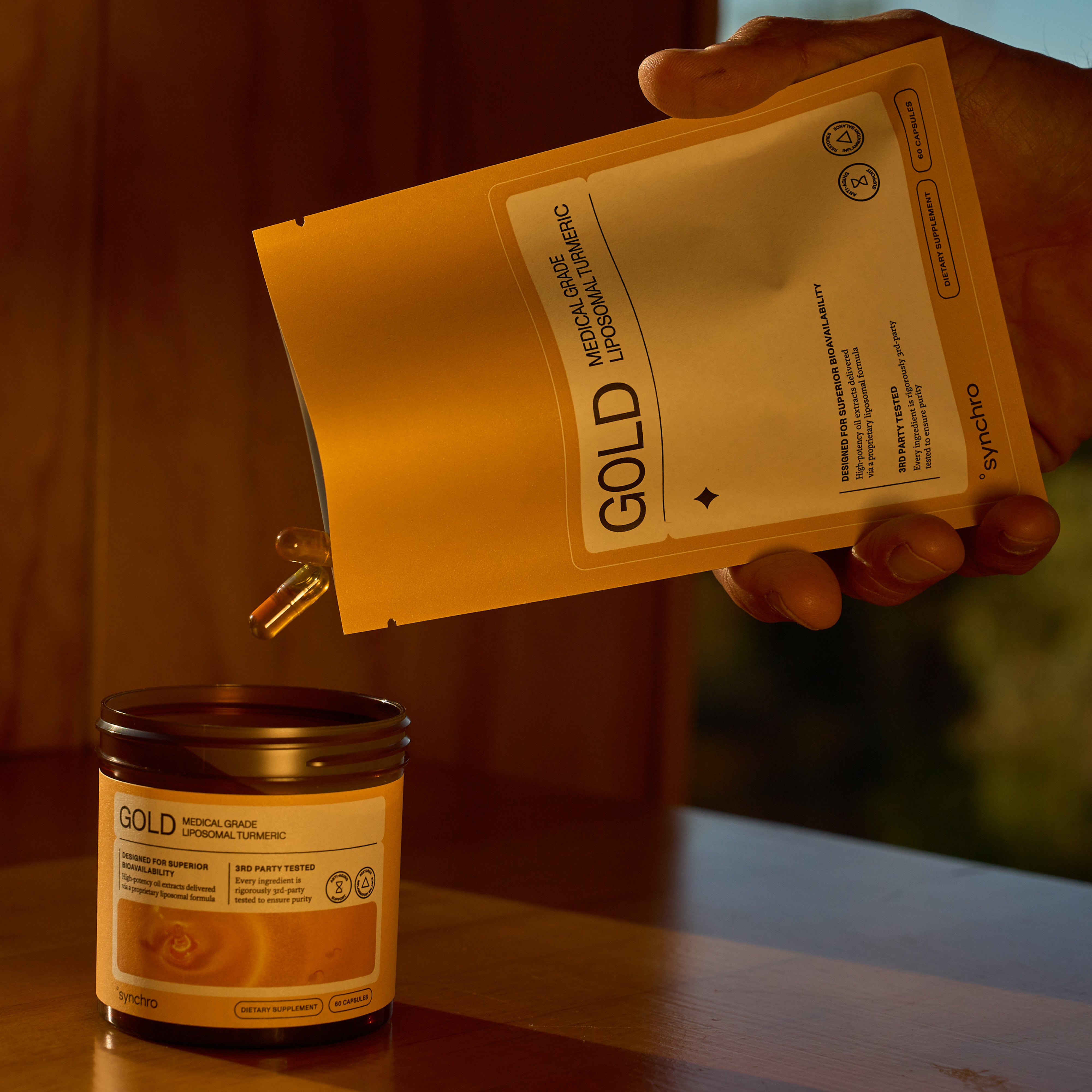 Gold | Medical Grade Liposomal Turmeric | Biodegradable Refill